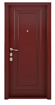 Красная входная дверь МД6-2