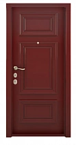 Красная входная дверь МД6